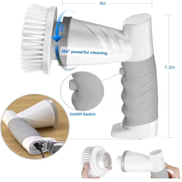 Electric Brush Bathtub Cleaning Brush - Image 3