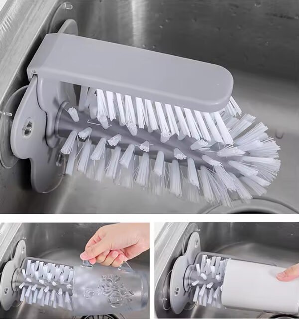 Bottle Cup Washing Brush With Double Heads - Image 2