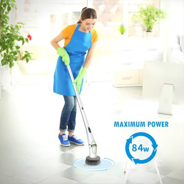 Rechargeable Automatic Electric Scrubber With 7 Brushes - Image 6
