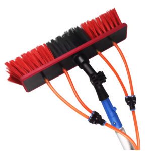 9-40ft Water Fed Telescopic Pole Solar Panel Clean Brush Kit