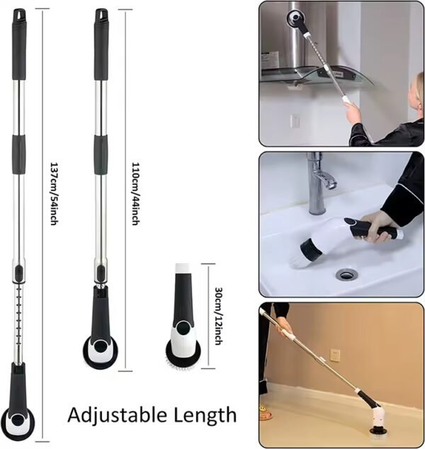 Eight in One Broom Heads Electric Spin Scrubber - Image 4