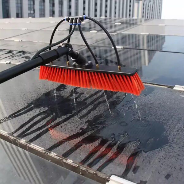 9-40ft Water Fed Telescopic Pole Solar Panel Clean Brush Kit - Image 4