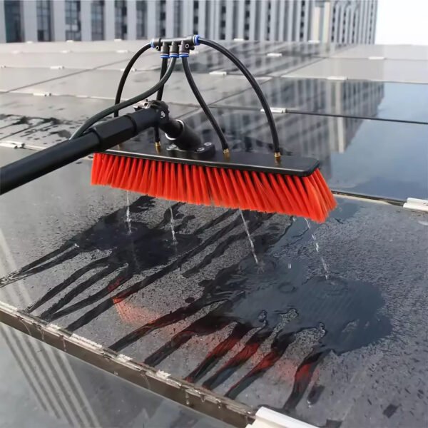9-40ft Water Fed Telescopic Pole Solar Panel Clean Brush Kit - Image 4
