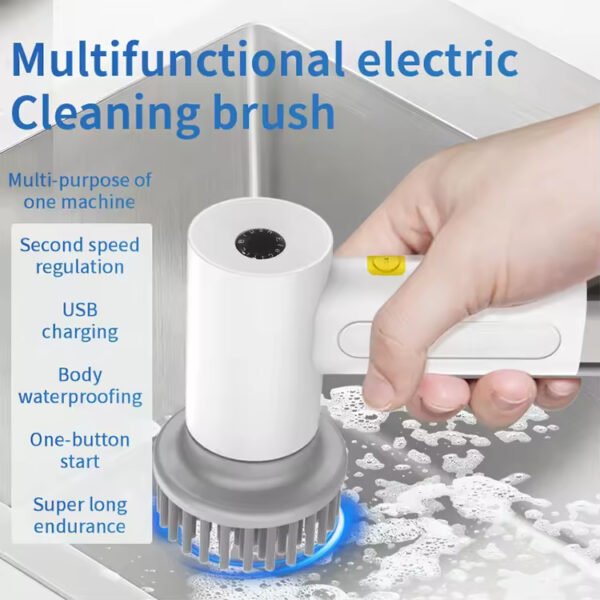 3000mAh Type-C Cleaning Scrubber Brush - Image 6